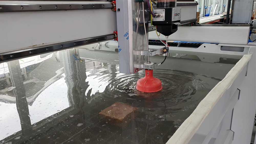 Natural stone water jet cutting