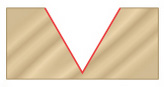Insert V-Groove router bit RC-1148-M V-groove result