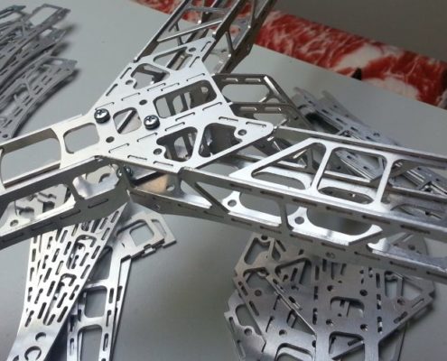 mikrocopter octocopter teile aluminium