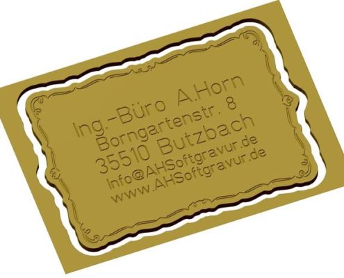 ConstruCAM Schild mit Grafik und ausfrsungen Haltestege gross