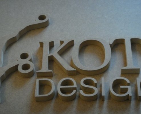 MDF letters advertising