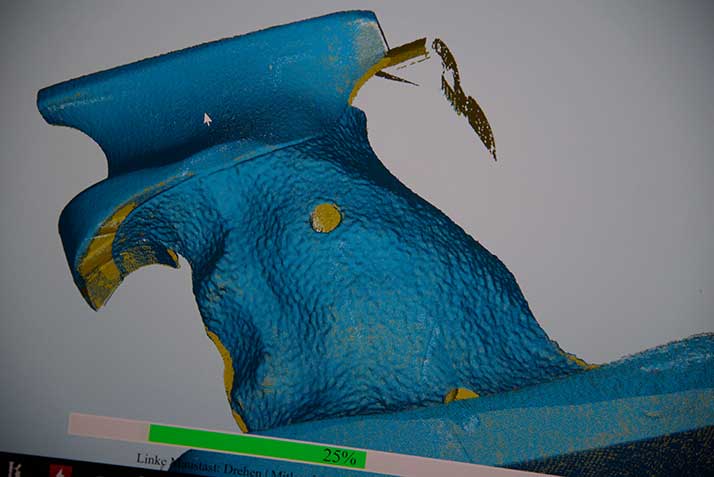 Einscan-SE Structured Light 3D Scanner Data Processing