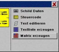 Schilder herstellen Matrix erzeugen