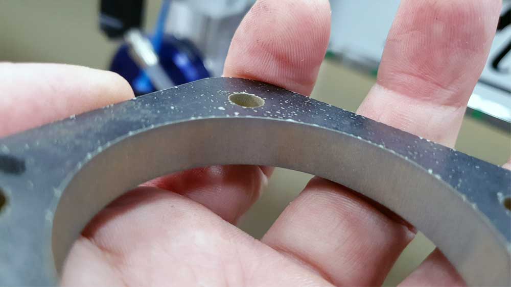 8mm steel Water Jet cut precision
