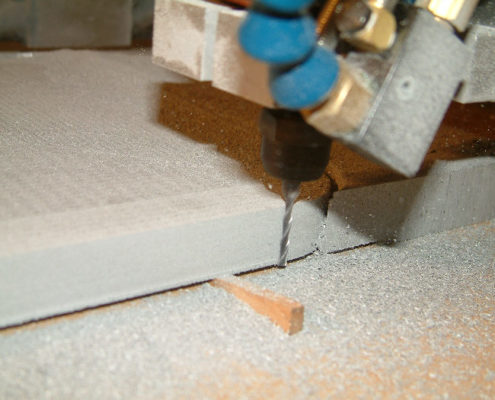 Milling work in aluminium founding
