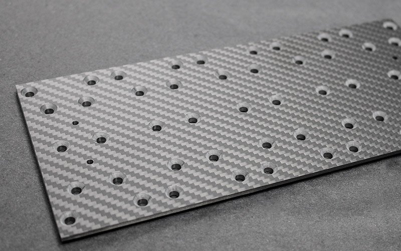Carbon Fiber Sheet with drill holes