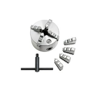 Four-jaw chuck 80mm, lathe chuck, internal and external clamping