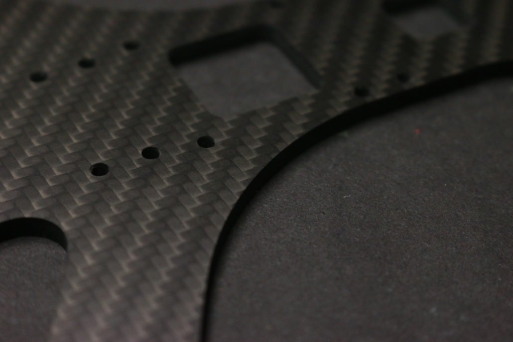 Bottom plate racecopter carbon