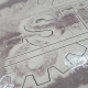 Ceramic tile cut with abrasive Water Jet