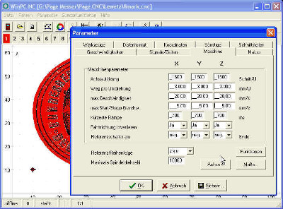 Parameter winpcnc
