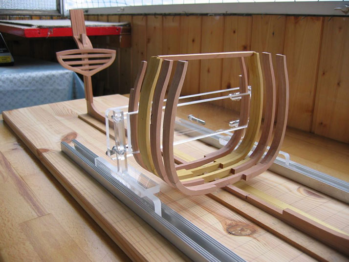Frames struts ship model
