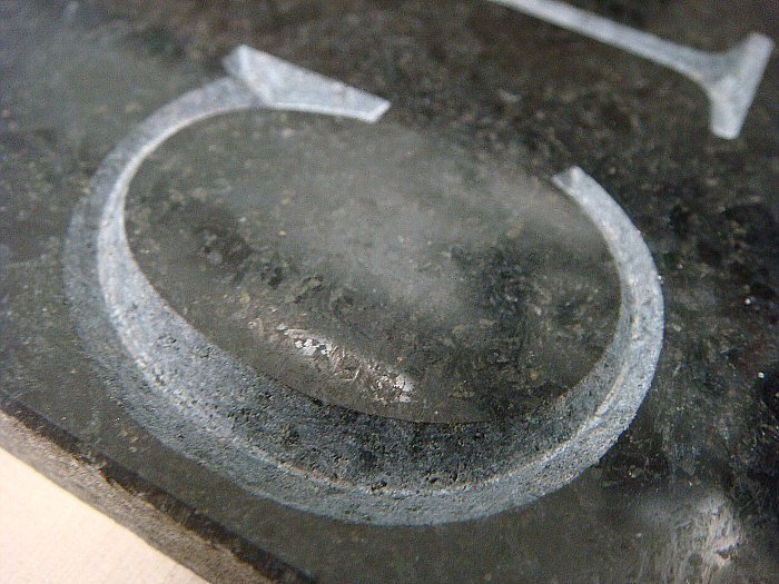 granite nero assoluto v-carving