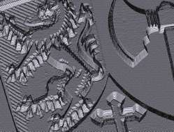 ConstruCAM Wappen Relief aus Photo D cnc