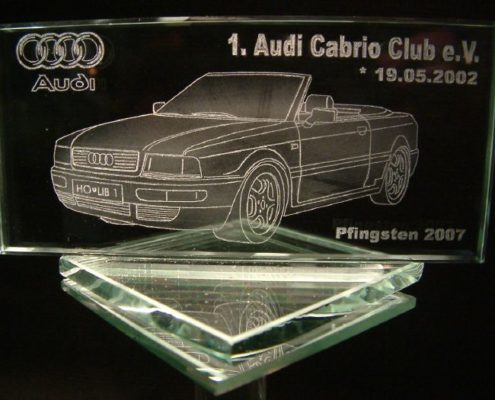 Engraving in glass