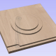 Aspire Vectric 3D tool path simulation