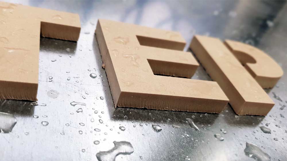 Water Jet cut tiles