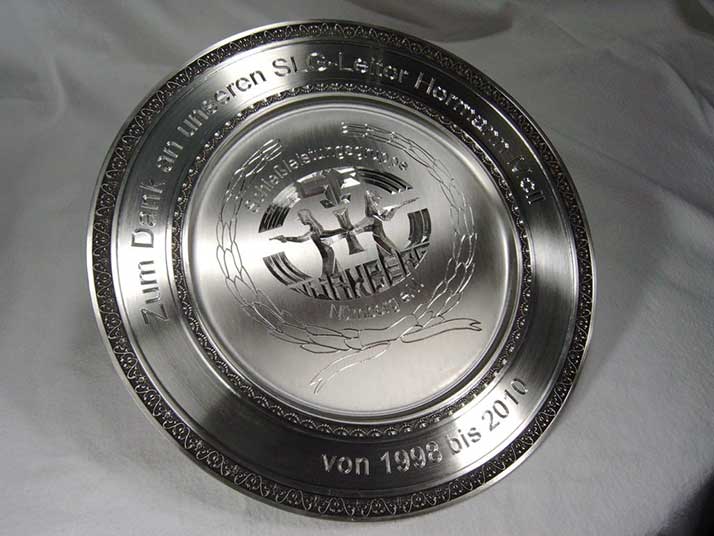 Diamond engraving trophy