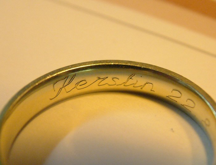 Ring Engraving customised