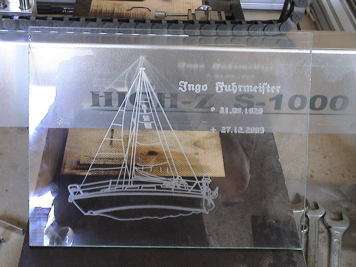 Engraving in glass