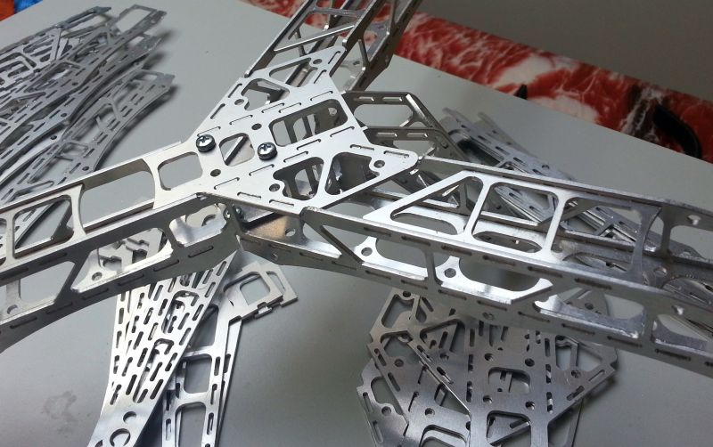 mikrocopter octocopter teile aluminium
