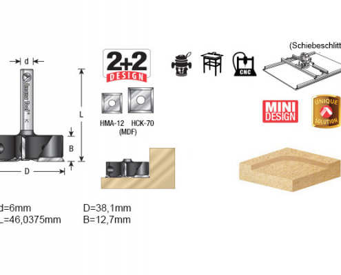 Surfacing router bit RC-2239 Amana Tool technical data