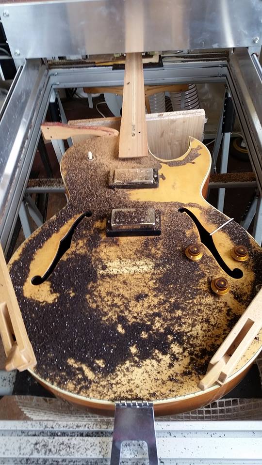 CNC Gitarre fräsen Pickup