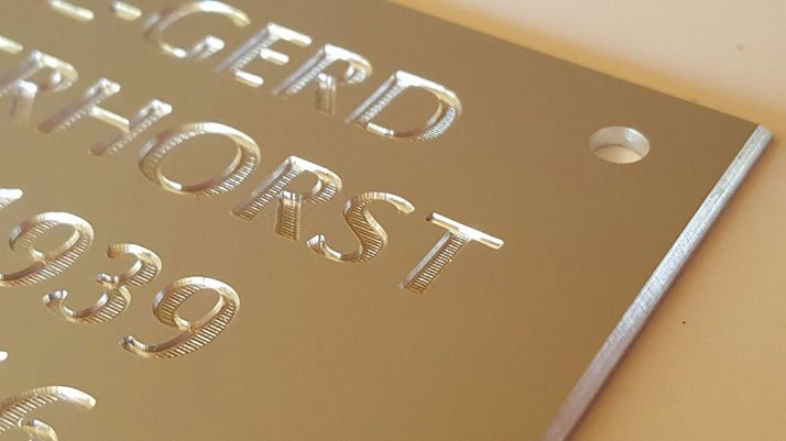 Sign engraving CNC
