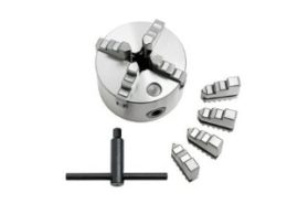 Four-jaw chuck 80mm, lathe chuck, internal and external clamping