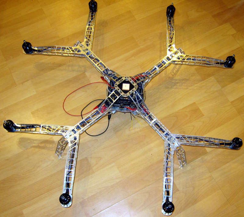copter y mit cnc landearmen