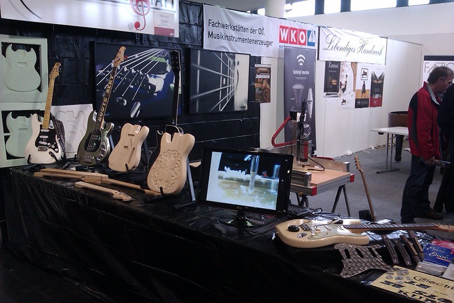 Messestand Gitarrenbau