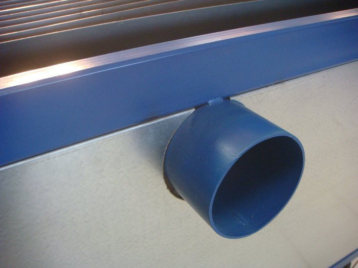 Plasma cutter suction connection piece