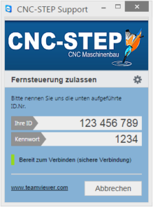 Teamviewer CNC Support