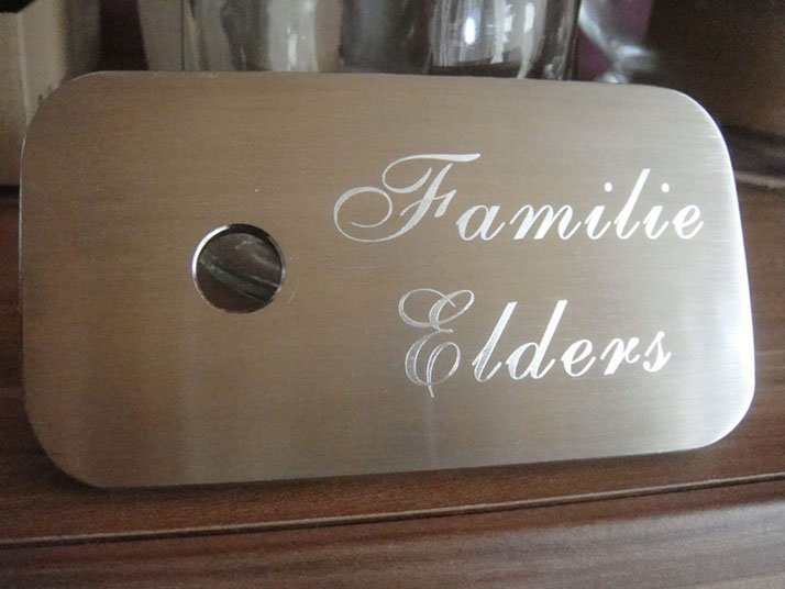 door nameplate