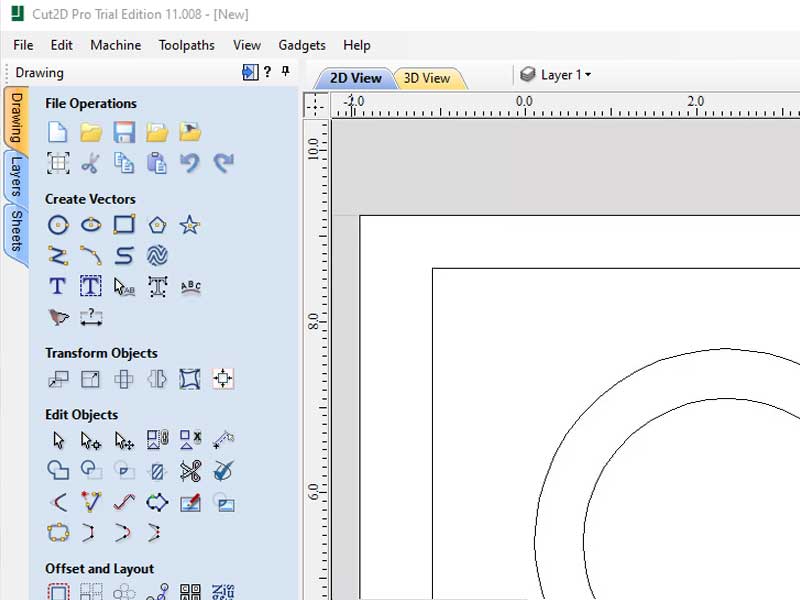 Cut2D Pro Vectric construction drawing