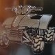 Scratch engraving quad bike