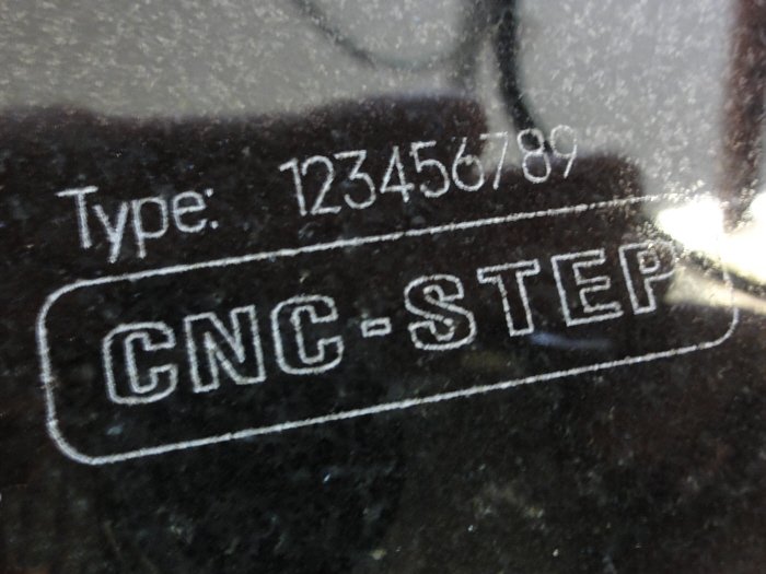 writing on granite