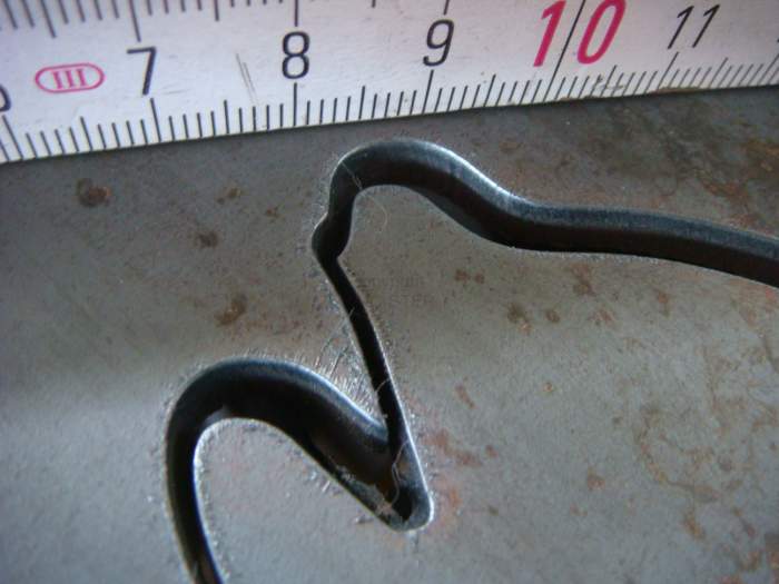 CNC plasma cutting steel contours