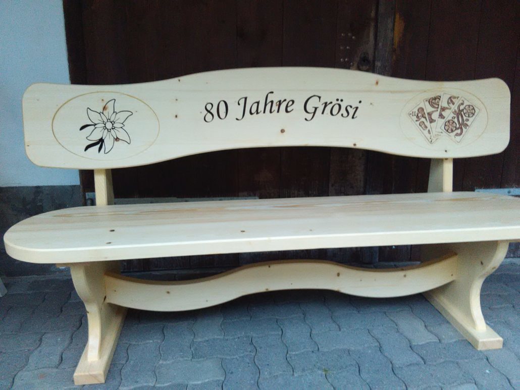 Wooden bench cnc mill
