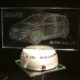 Glas gravieren Display