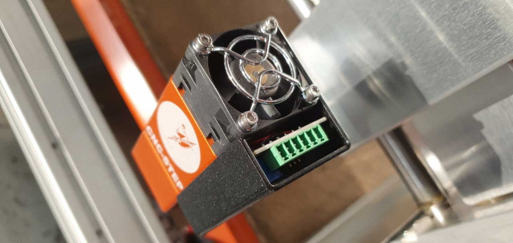 Laser module with fan