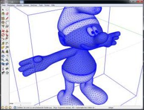 Smurf Schlumpf CNC Fräsmaschinen routers Google SketchUp