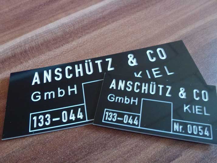 identification plate