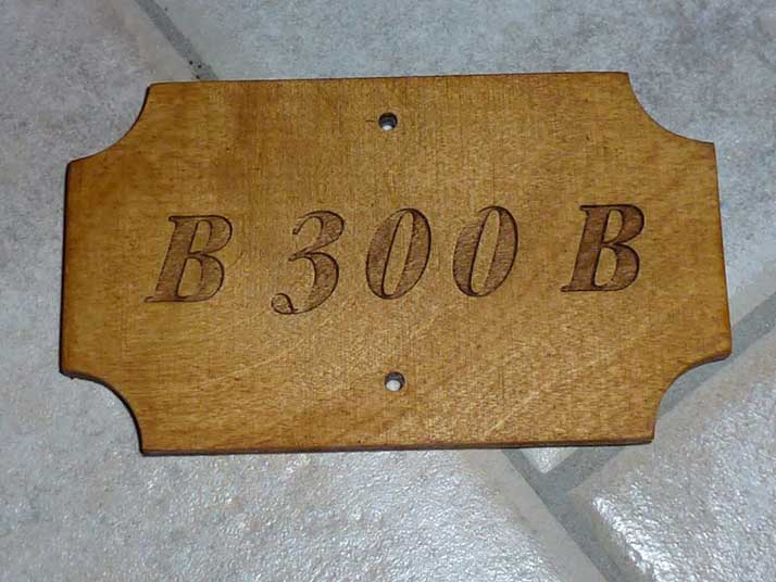 small sign wood