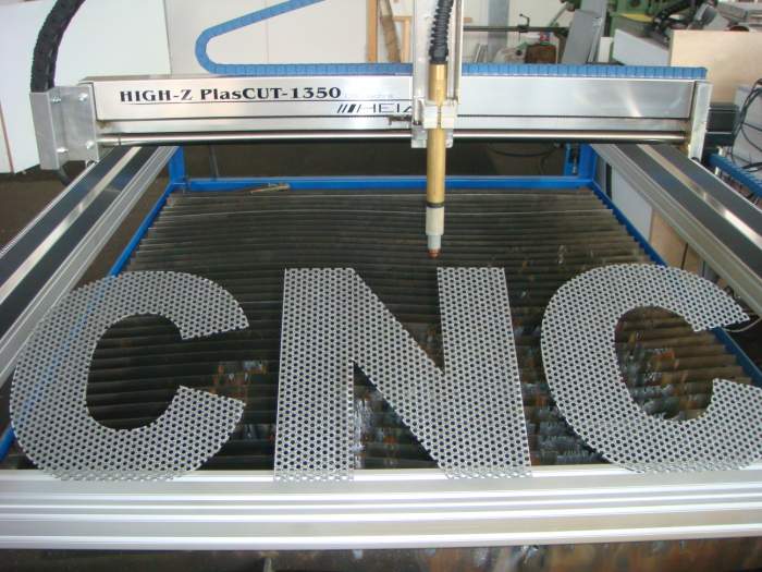 Cutting Fonts perforated plate