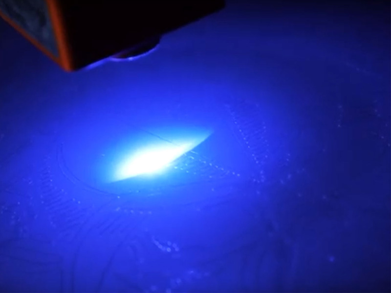 Laser engraving in glass